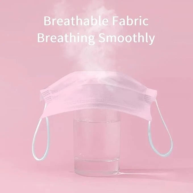 50/100 PCS Disposable Face Mask Non Medical 3-Ply Earloop Dust Cover