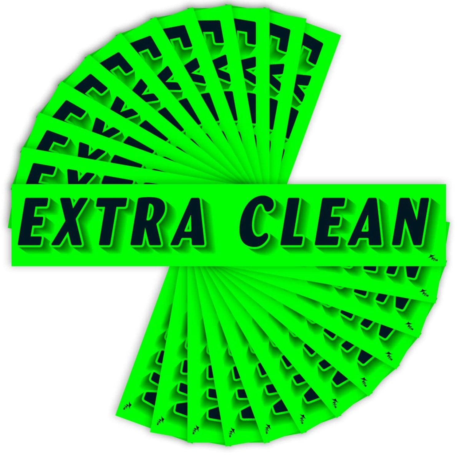 Versa-Tags Chartreuse Green Vinyl Slogan Stickers – 12-Pack for Car Dealer Wi…