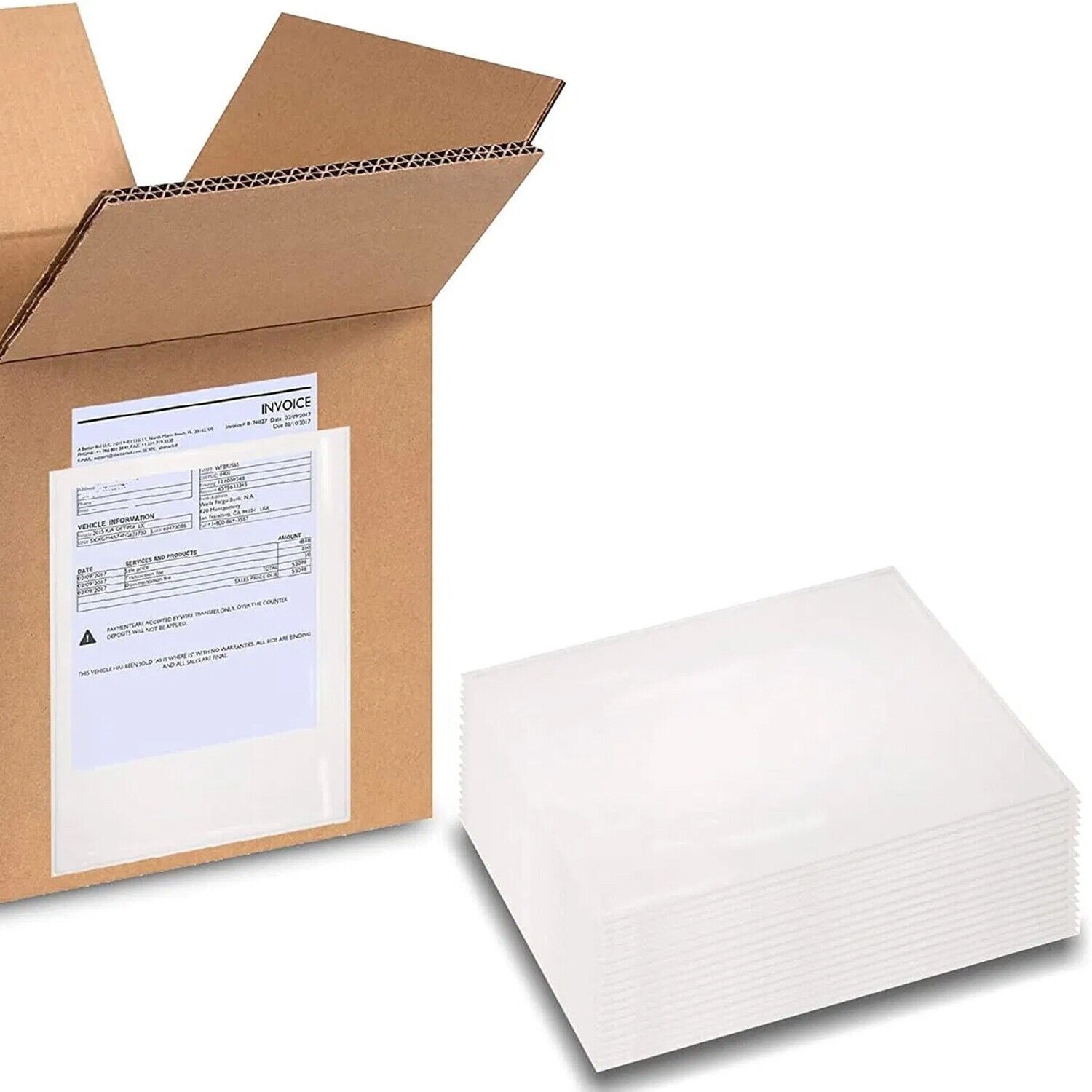 4.5″x 5.5″ Plain Face Packing Envelopes Shipping Label 2000 Pieces