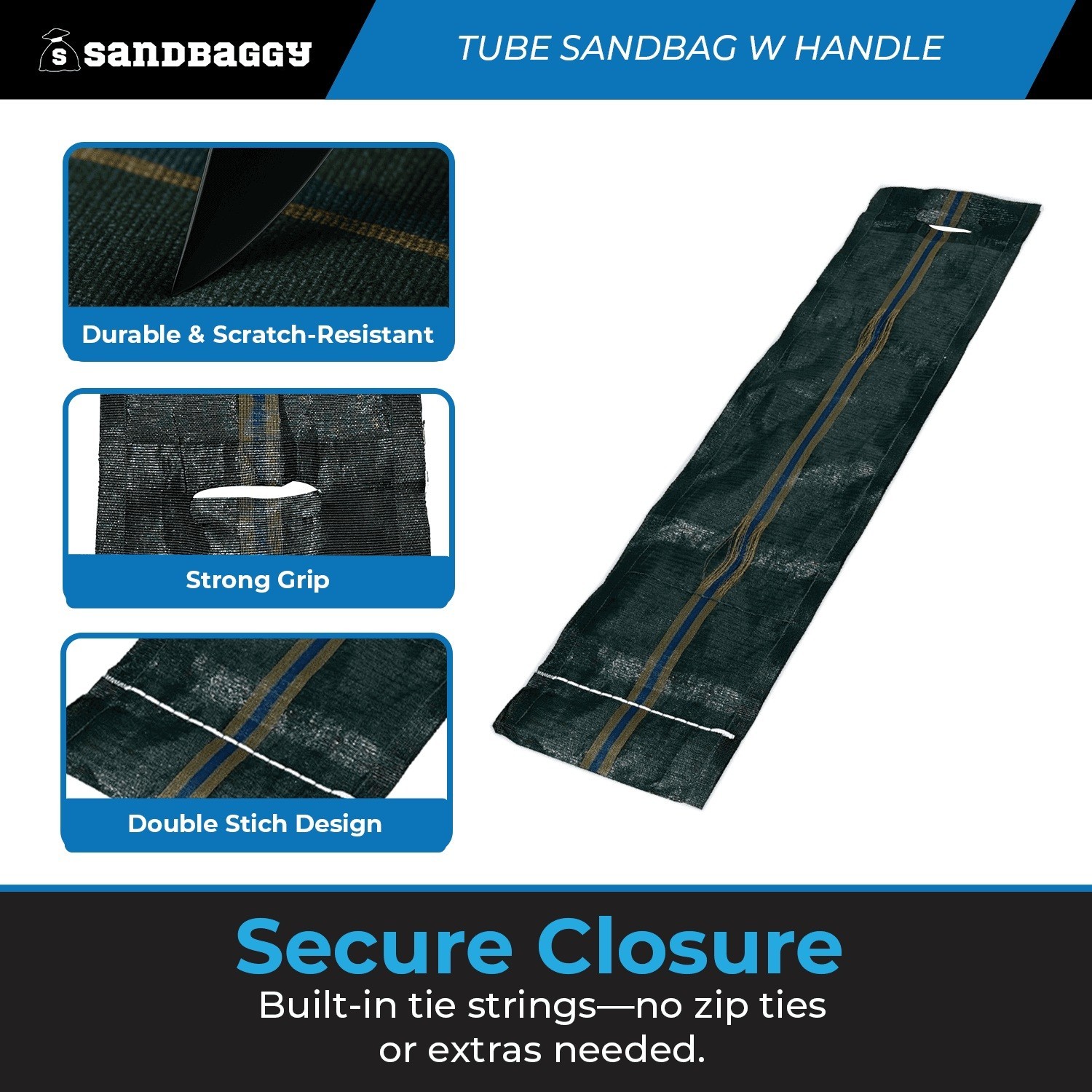 Sandbaggy -1 -11×48 Long-Lasting Empty Sandbags For Sale- Sandbag Sand Bags Bag