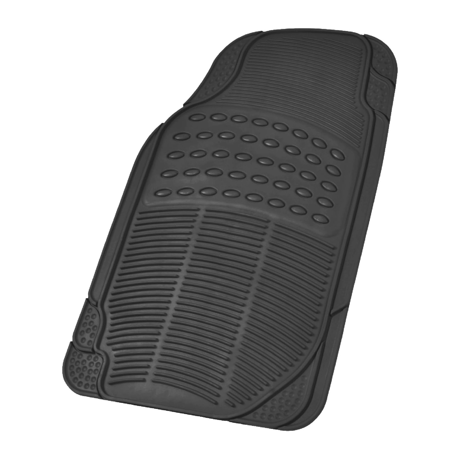 Bdk Floor Mats 4-Piece All-Weather Car Mat Universal Fit Design Durable Rubber