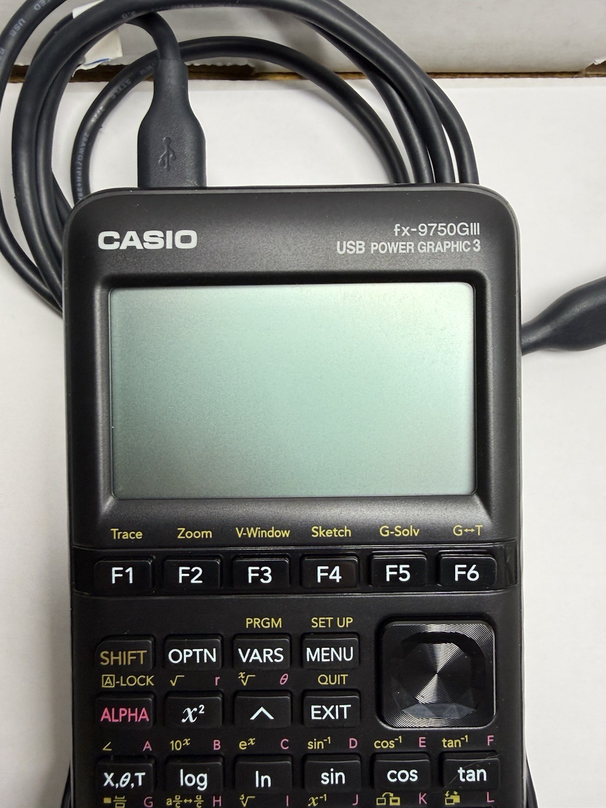 Casio fx-9750GIII Graphing Calculator – Black Python USB Power Graphic 3 w/ Wire