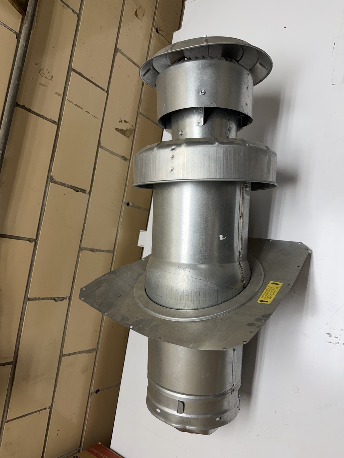 NEW (Slightly Bent As Shown) Roof Jack 91-102” Floor Flange PN: 4000.7121