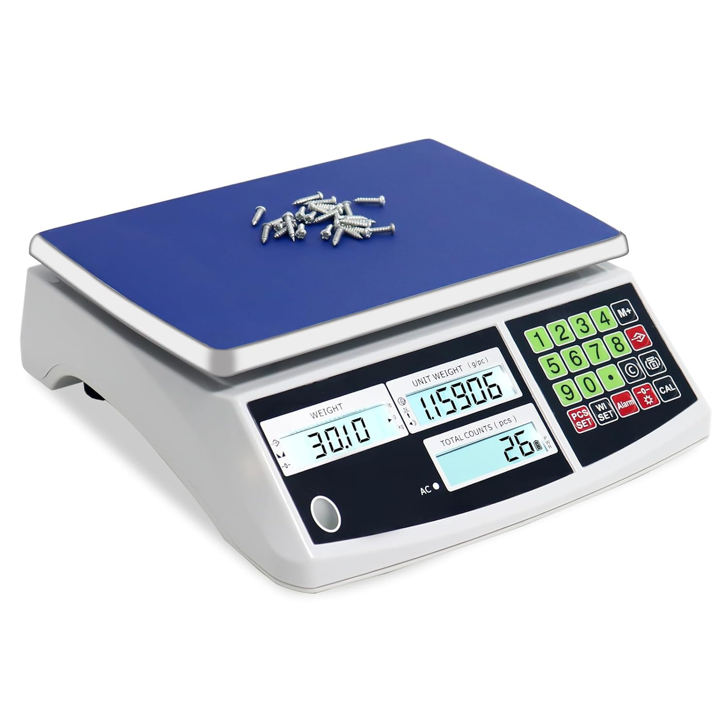 Counting Scale (30Kg/66Lb, 0.1G), G/Kg/Lb, Coin Scale, Precision Electronic Gram