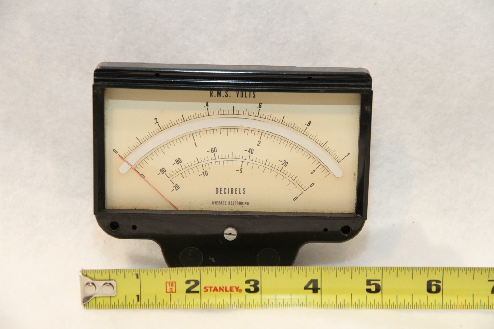 Vintage no name R.M.S. Volts Decibles Panel Meter 5060-6084