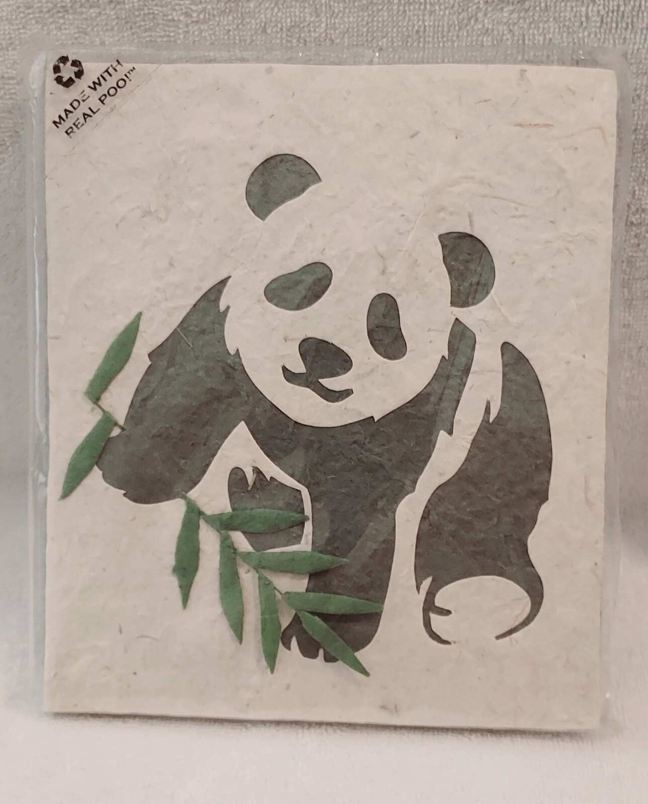 Panda PooPooPaper Journal /Recycled and Odorless Product Made From Panda Poo/30p