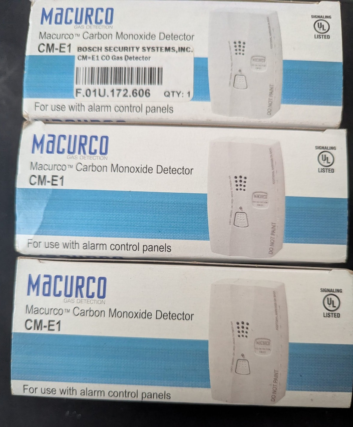 Macurco CM-E1 Carbon Monoxide Detector Gas detection for alarm control panels