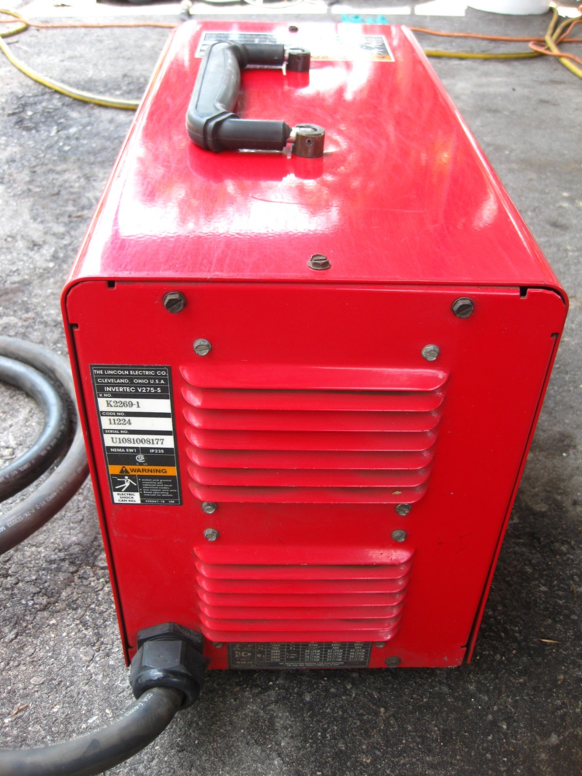 Lincoln Electric Invertec V275-S Stick TIG Welder K2269-1 208/230/460V Tested