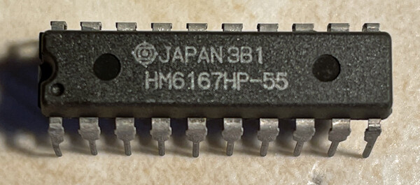Hitachi HM6167HP-55 6167 16K x 1 High Speed CMOS Static RAM – NOS