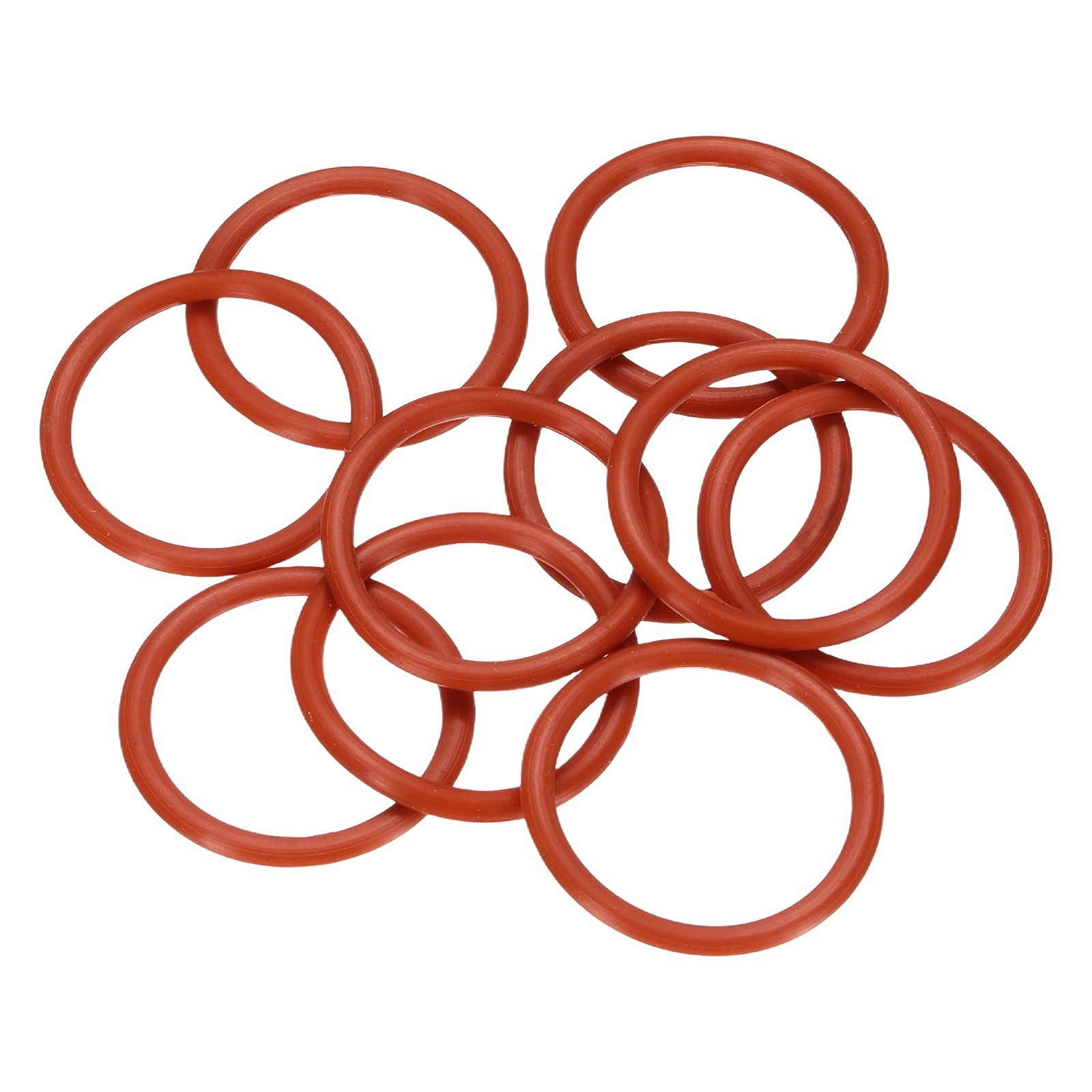 10 Pcs 21x17x2mm Red Silicone O-Ring Metric Sealing Gasket Seal O-Ring Washer