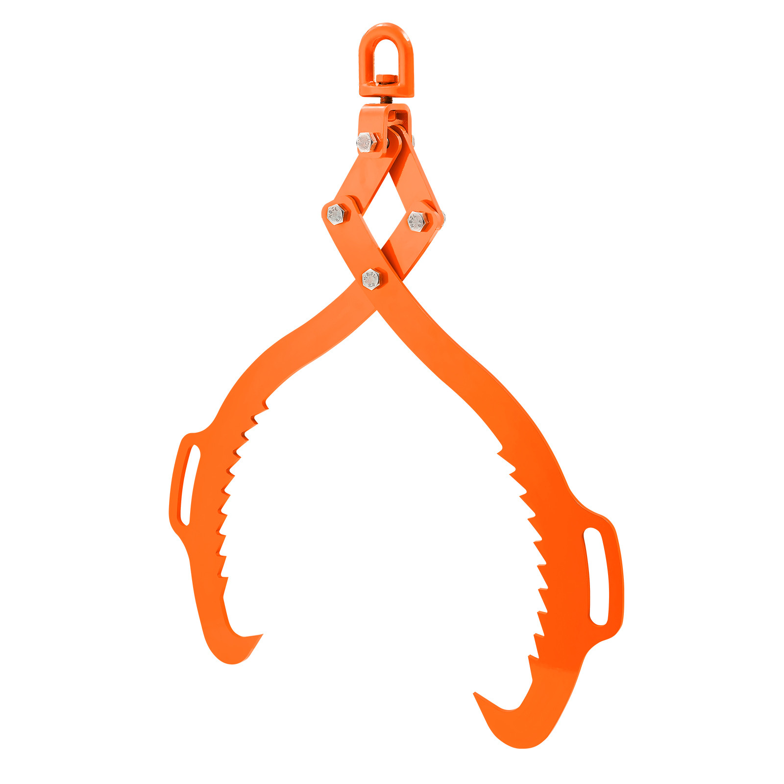 VEVOR 32in Log Lifting Tongs 2 Claw Solid Steel Log Grapple Swivel Log Tools
