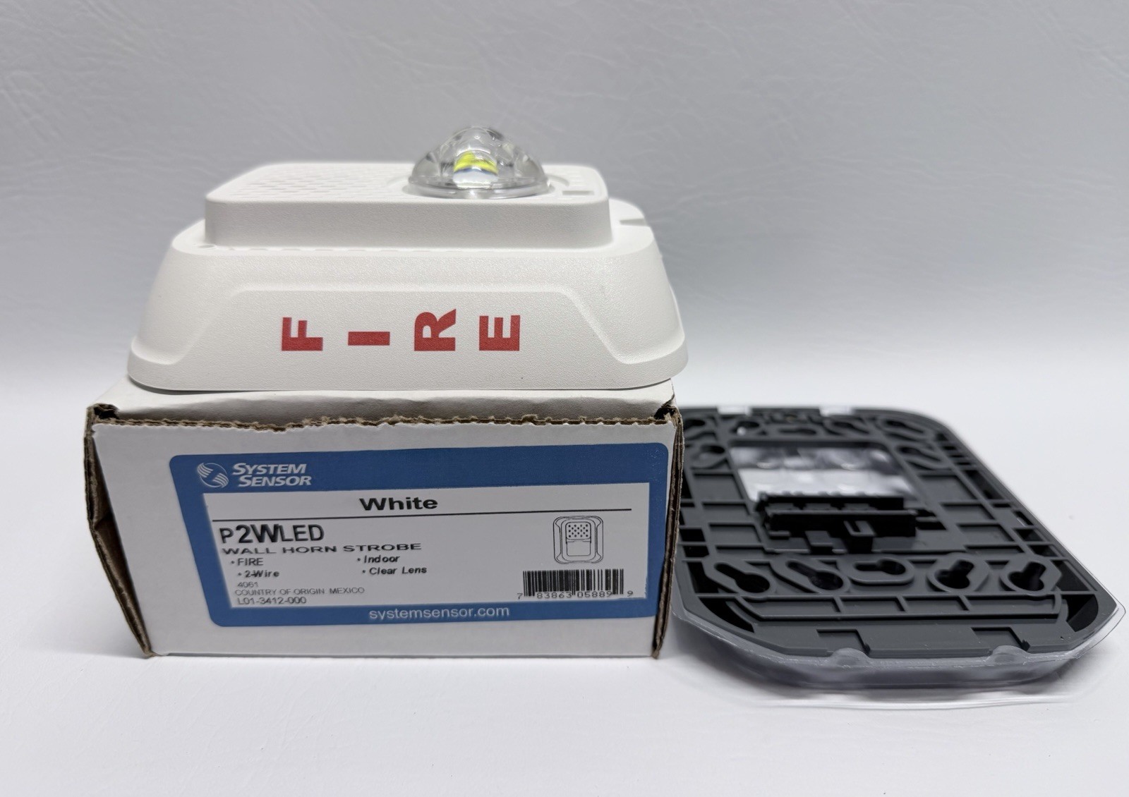 NEW System Sensor P2WLED Wall Horn Strobe White