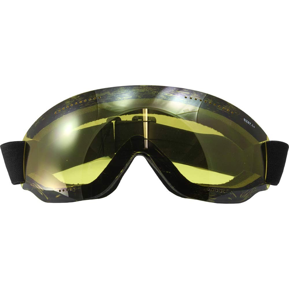 3 Pair Birdz Thrush Frameless Skydiving Riding Goggles Clear Smoke Yellow Lenses