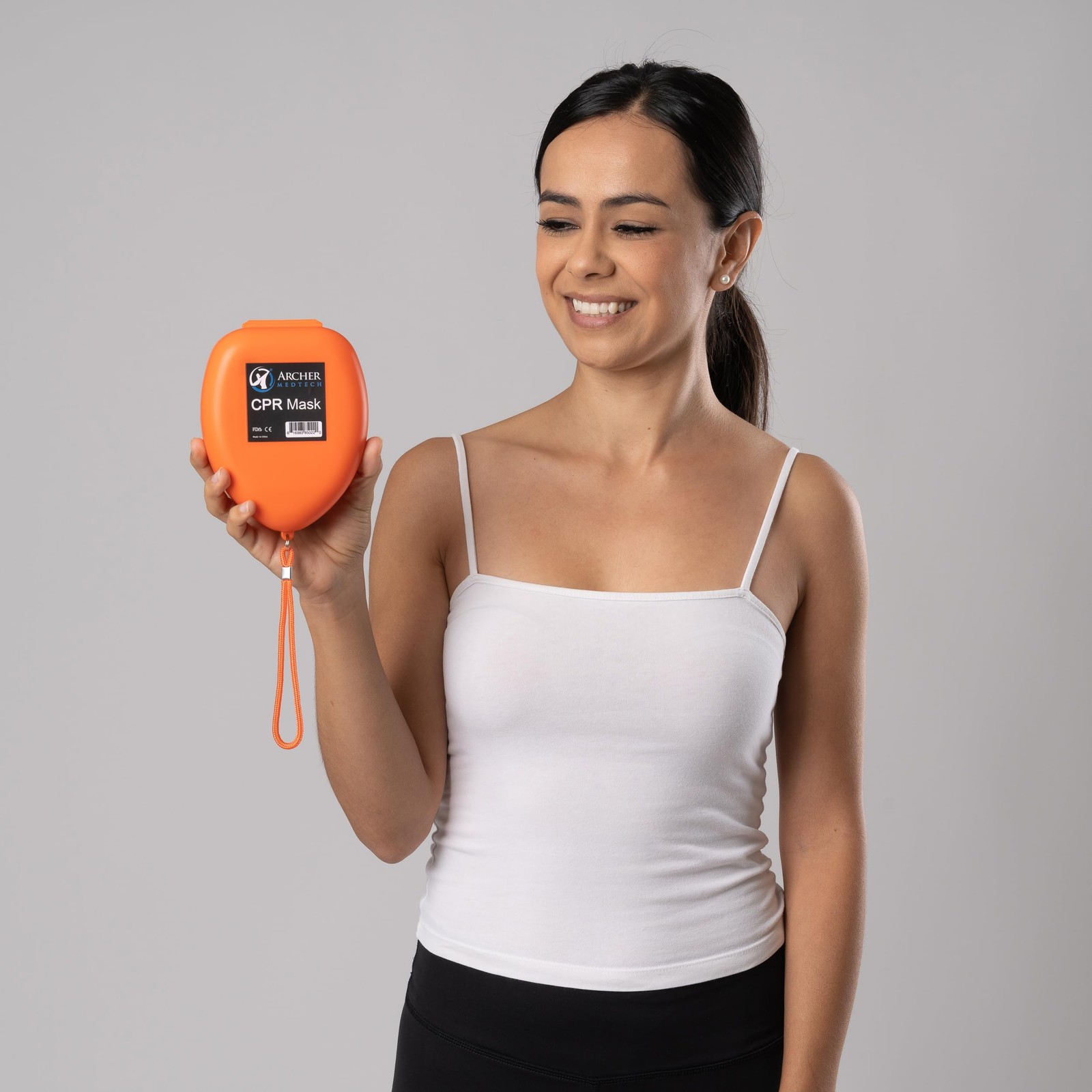 Archer MedTech CPR Mask with One-Way Valve,, First Aid Rescue Mask
