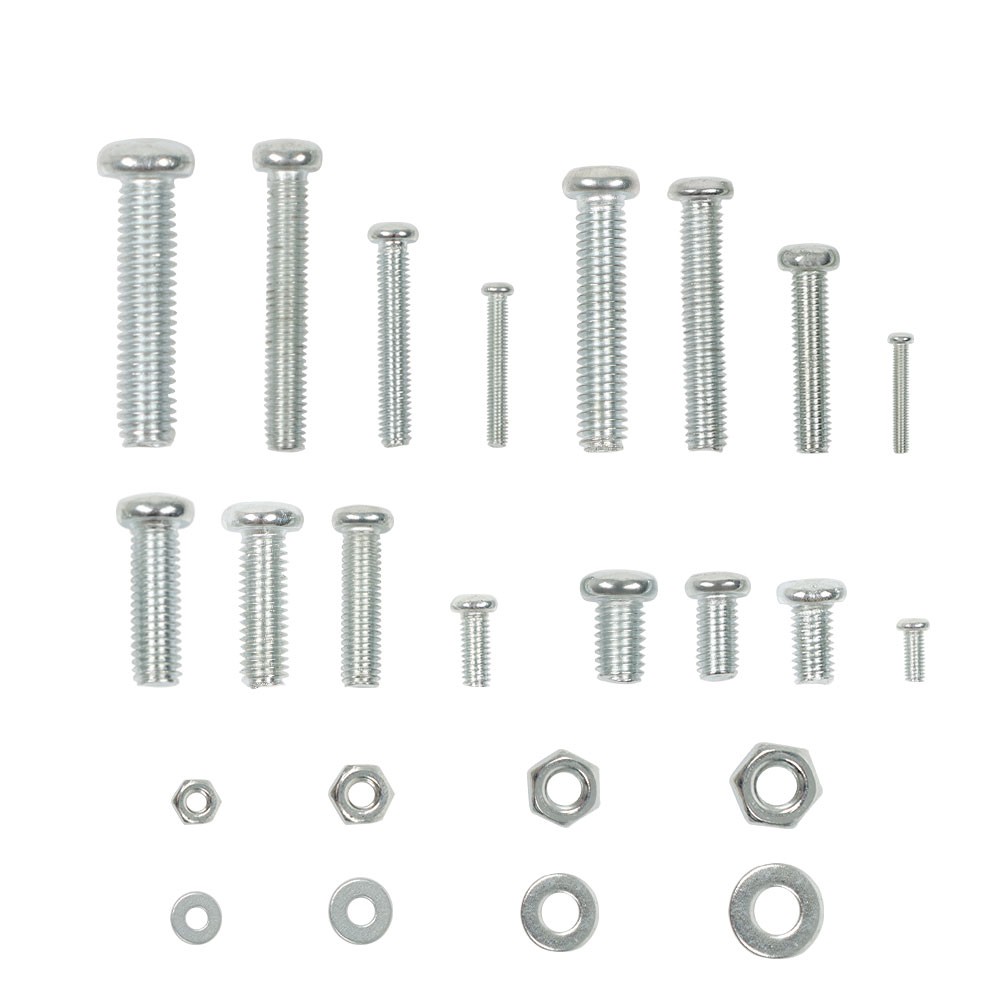 Bolts And Nuts Sets With 1112 Pcs M3/M4/M5/M6 Assortment Kit Screws