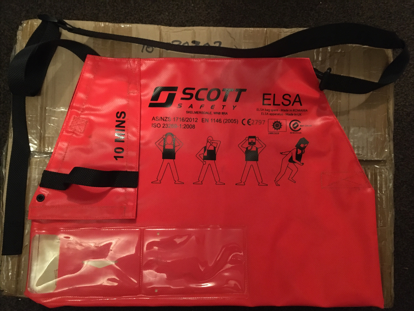 3M Scott Safety SPARE 10Min Cylinder Bag ELSA 2000 Evacuation Escape Rescue SCBA