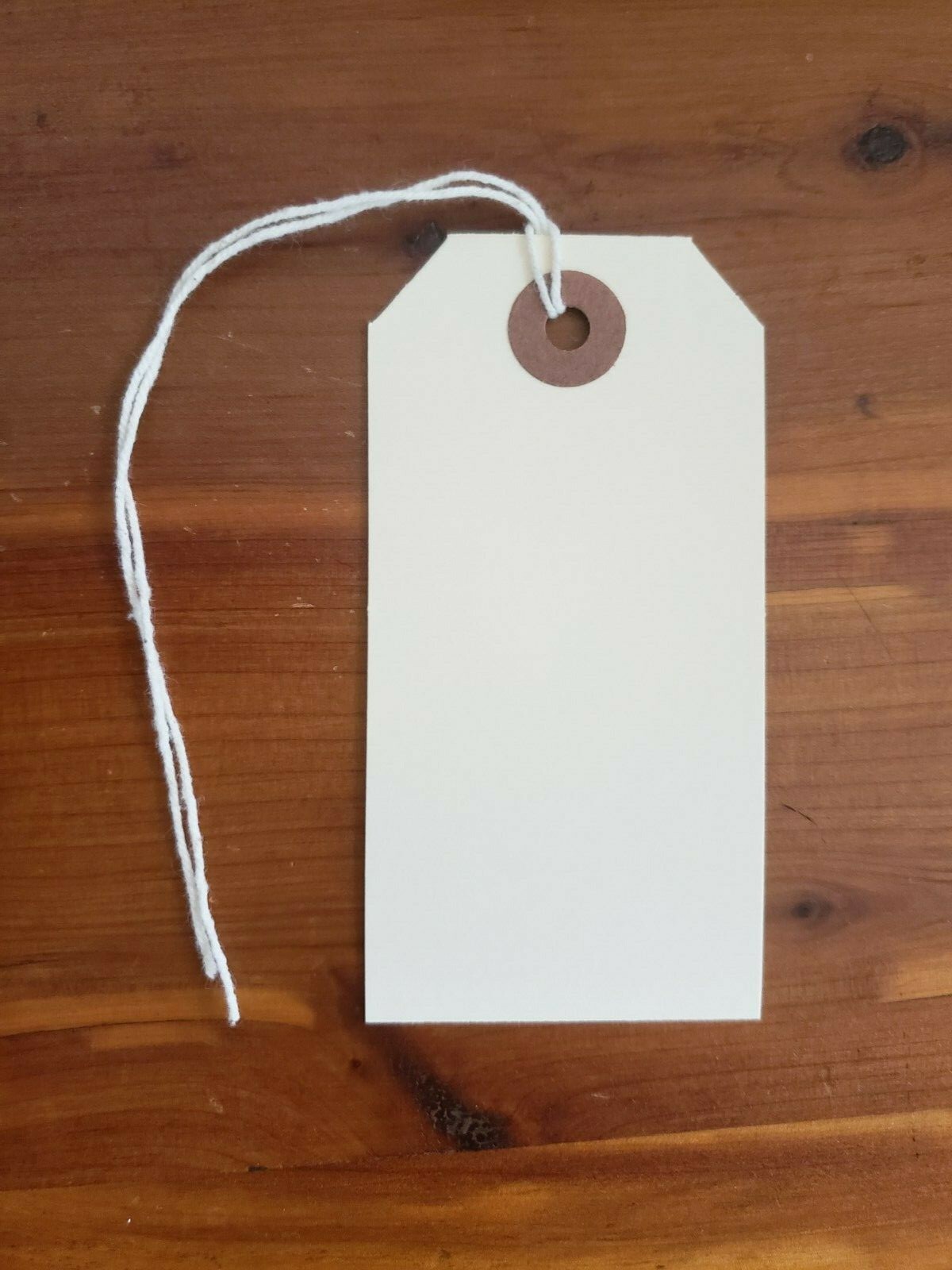 Manila Tags w/ String Shipping Hang Label Pre Strung Scrapbook Size 1 2 3 4 5 6