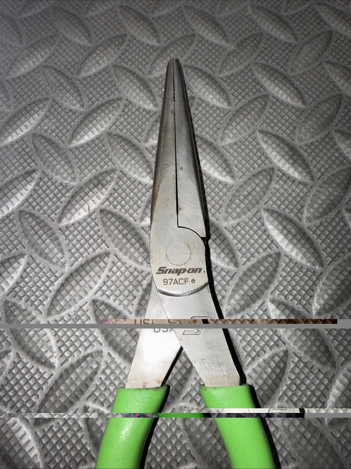 *NEW* Snap On Tools 97ACF Green Comfort Grip Needle Nose Pliers – FREE SHIPPING