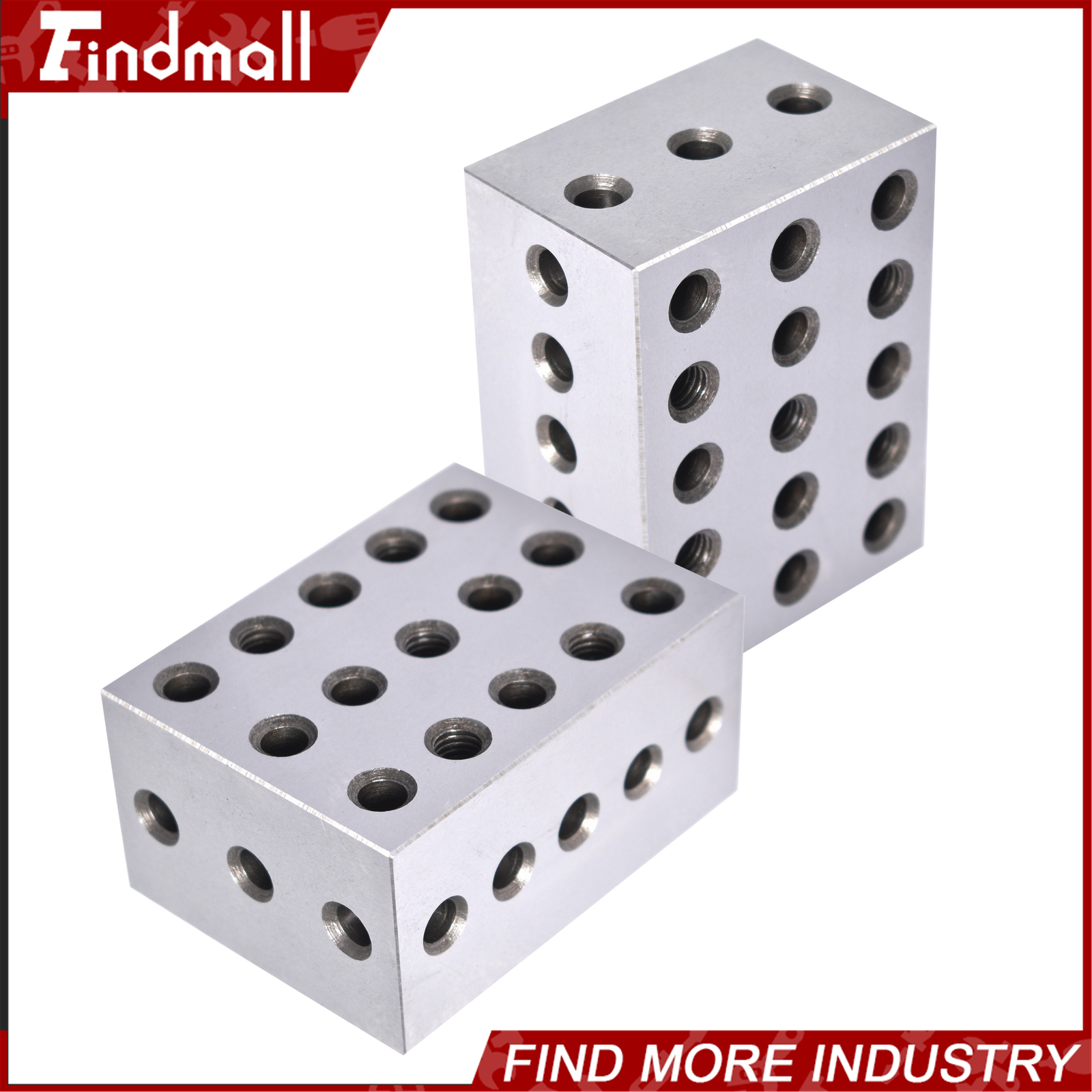 2 Matched Pair Ultra Precision 2-3-4 234 Blocks 23 Holes .0002″ Machinist
