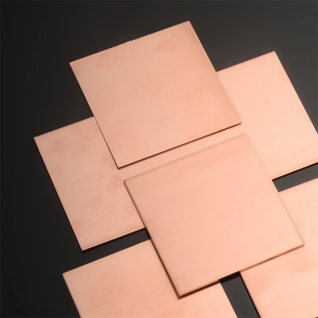 0.3-6mm Natural 99% Pure Copper Sheet Plate Metal guillotine cut -Multiple Sizes