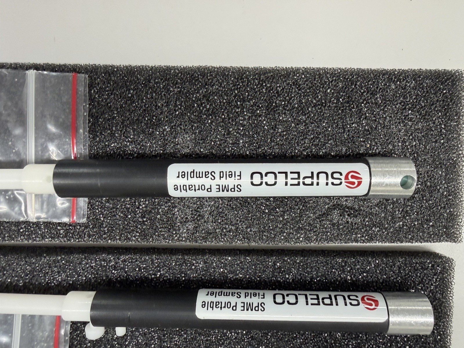 SUPELCO SPME Field Sampler, Catalog # 504831. Pack Of Two With Black Fiber