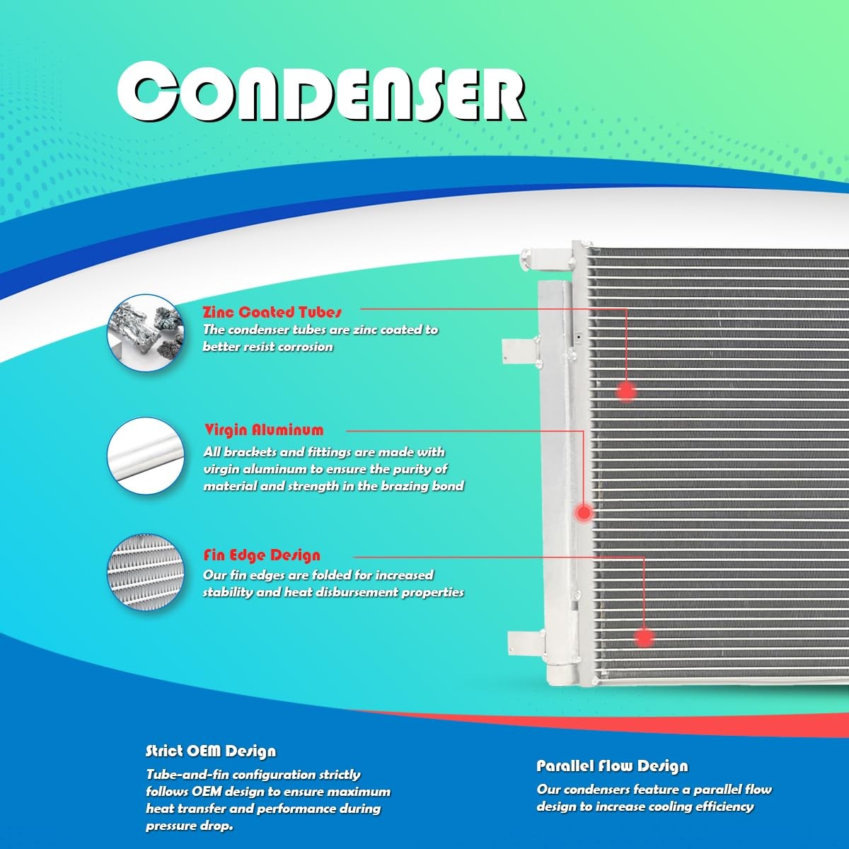 73774 Condenser Compatible with Nissan Murano 09-12 Quest 11 3.5 V6