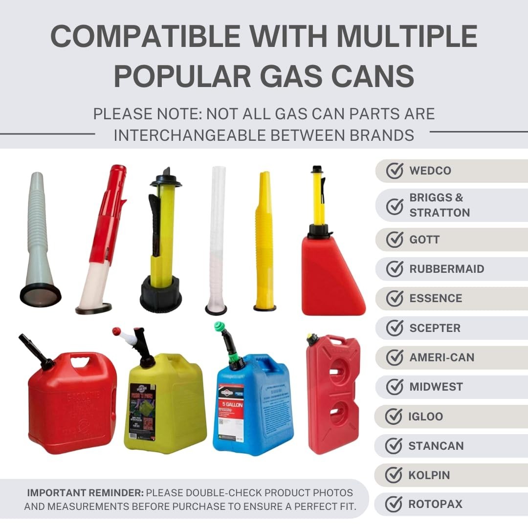 20 New Rubber Gaskets Gas Can Spout Gott Rubbermaid Blitz Wedco Scepter Eagle
