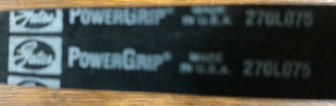 NEW Gates 270L075 PowerGrip Timing Belt