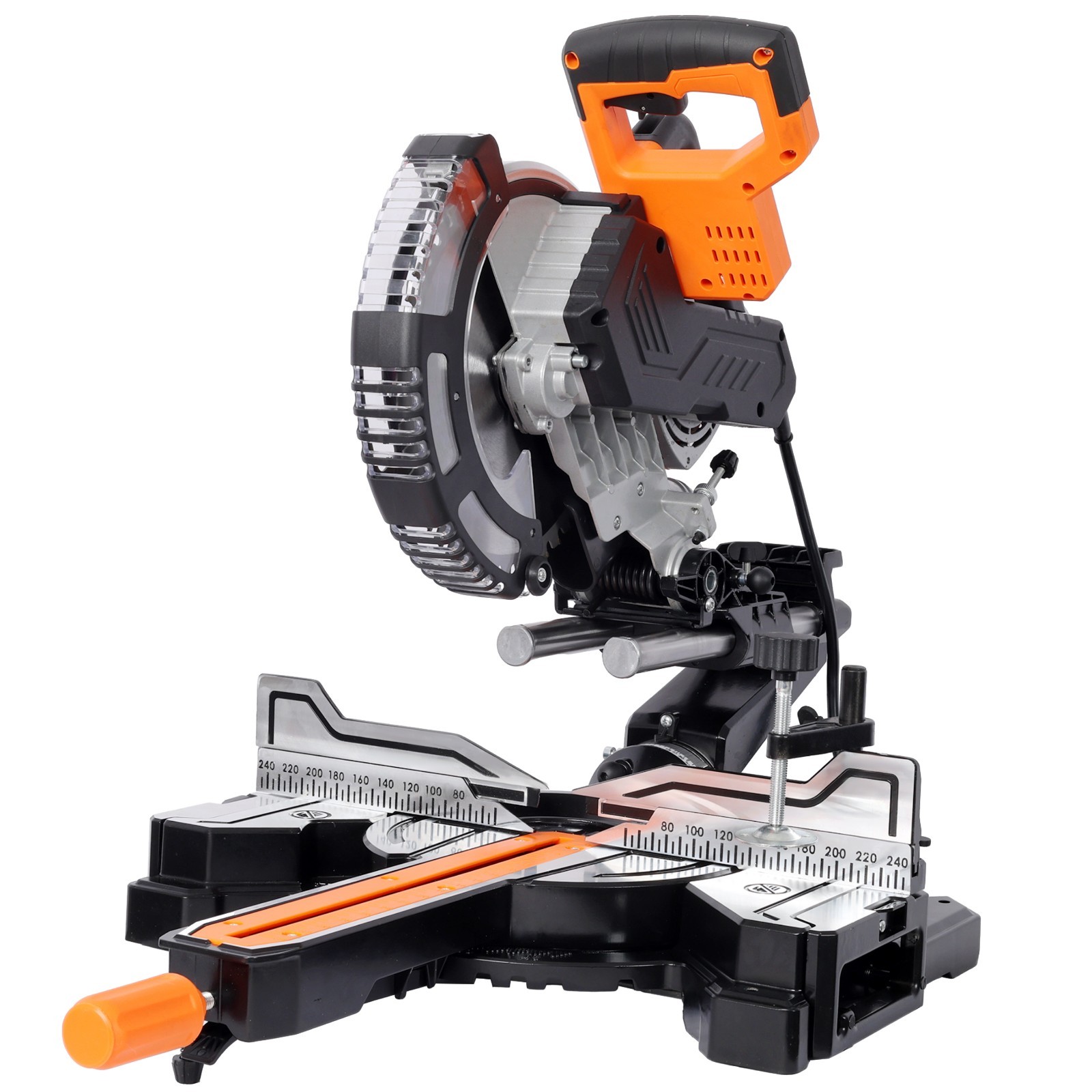 Sliding Compound Miter Saw 10-In Blade 15 Amp Motor Corded Double Bevel 48-Tooth