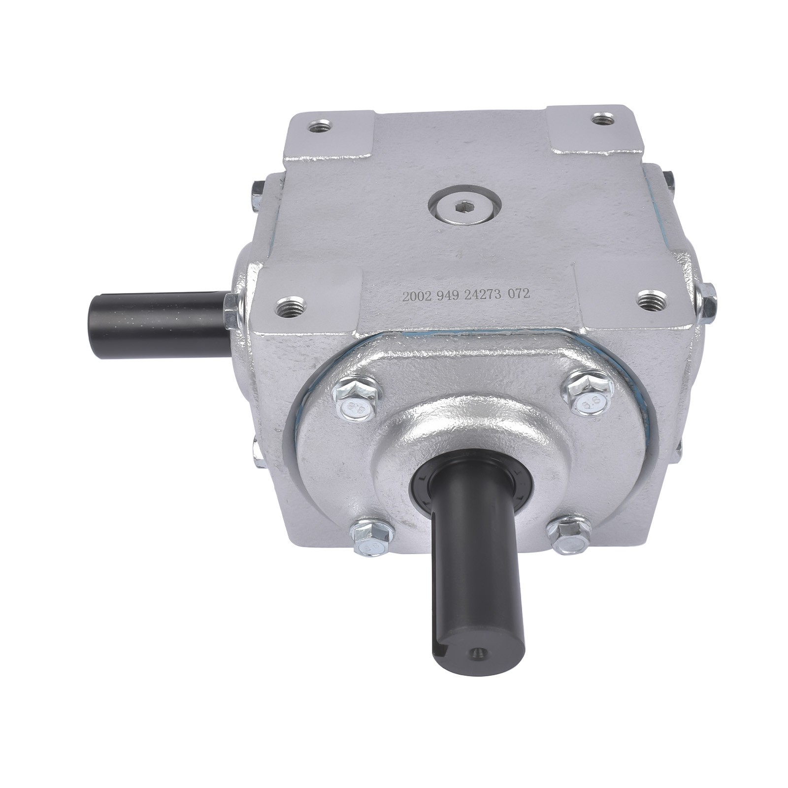 Heavy-Duty Right Angle Gearbox 40HP CW/CW 19455-SR-KW-KW-GR Industrial Machinery