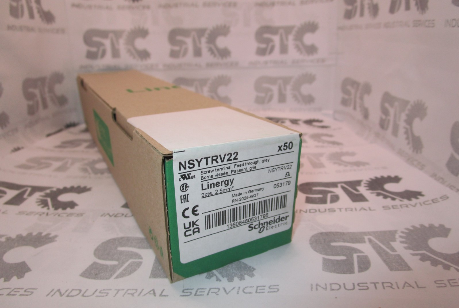 NSYTRV22 DIN Schneider Rail Mount Terminal Block – Price per 50x Box