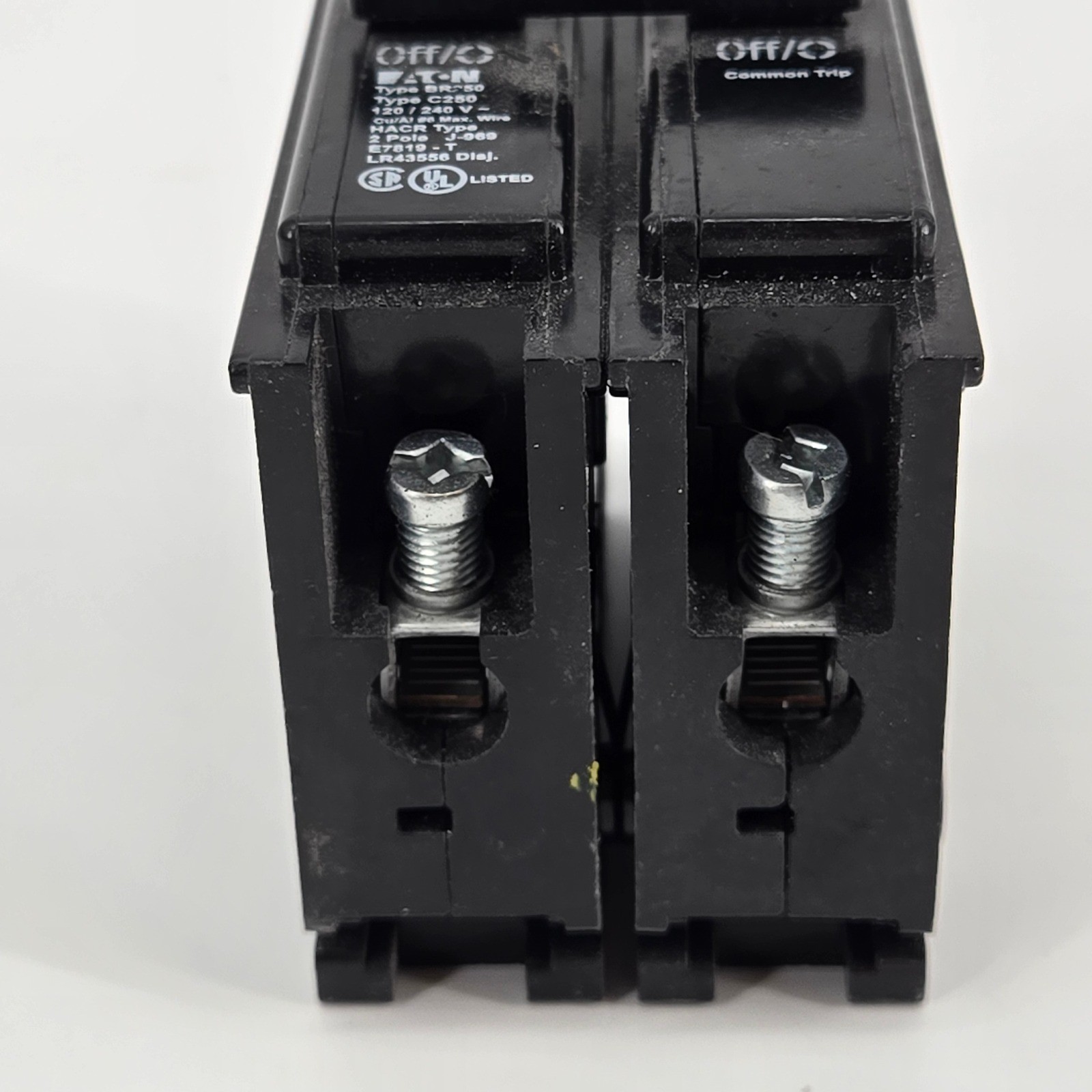 Eaton BR250 50A 2-Pole Circuit Breaker Type BR 120/240V Common Trip 50 Amp NOS