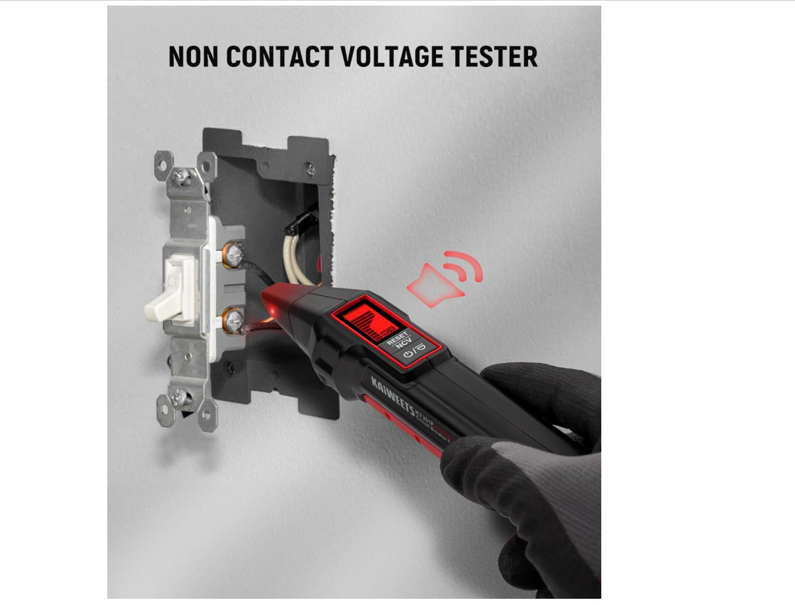KAIWEETS Circuit Breaker Finder with LCD Display, NCV Tset & Black