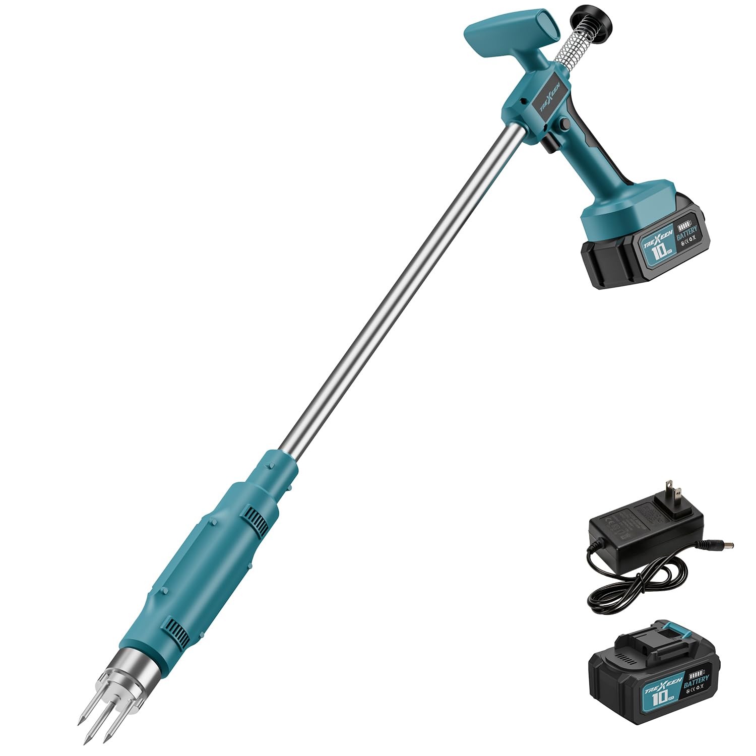 Weed Puller Tool,Electric Stand Up Weed Puller Tool, 21V Battery Powered w/ 1…