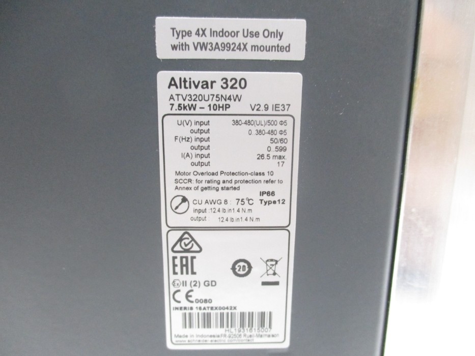 SCHNEIDER ELECTRIC ATV320U75N4W NUPI