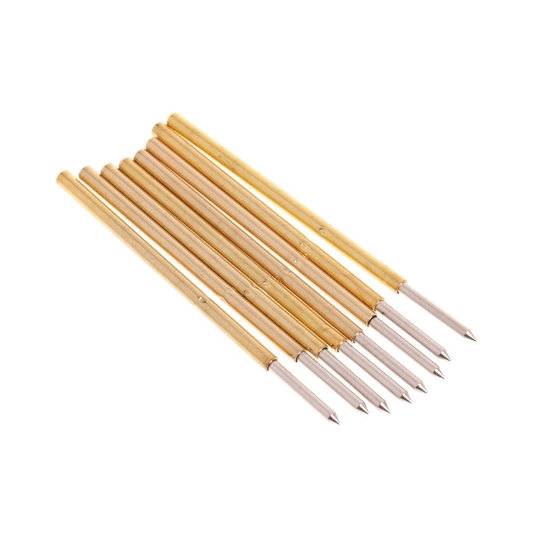 Upgraded Spring Test Probe Resistance 50mΩ Dia 1.36mm Length 33.35mm 100-piece