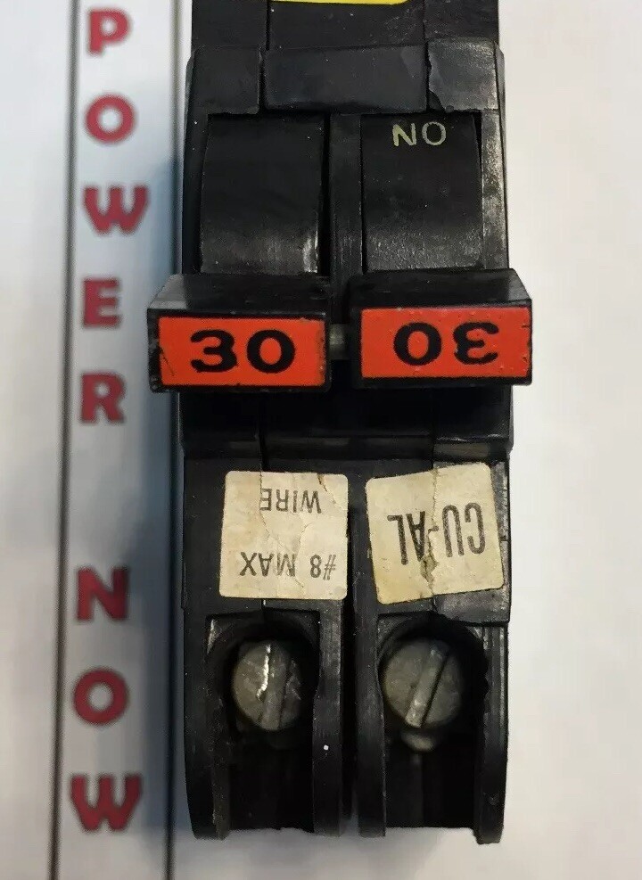 Federal Pacific FPE Stab-Lok Breaker 2 Pole 30 Amp 240V Thin – Ships Today