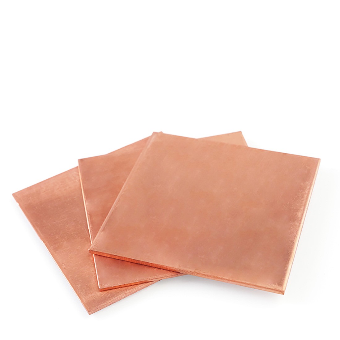 0.3-6mm Natural 99% Pure Copper Sheet Plate Metal guillotine cut -Multiple Sizes