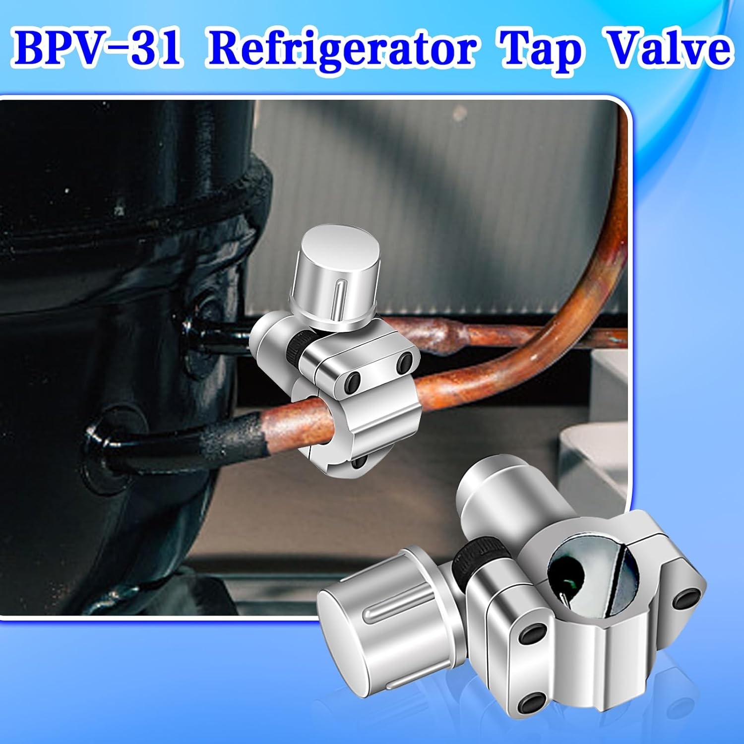 6PCS For HVAC System Air Conditioner BPV-31 Bullet Piercing Valve Line Tap Valve