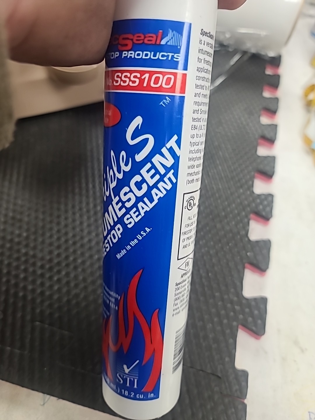 12 Red Tubes ~ STI SpecSeal SSS100 SSS Intumescent Firestop Sealant 10.1 oz