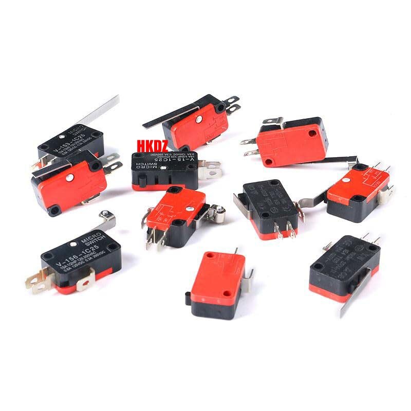 Microswitch Long Lever Pulley Roller SPDT Limit Switches V-15-1C25/KW7 2/3 Pin