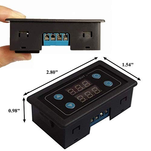 AC 85-265V Timer Delay Relay Module 0-999s/min/h Digital LED Cycle Switch for