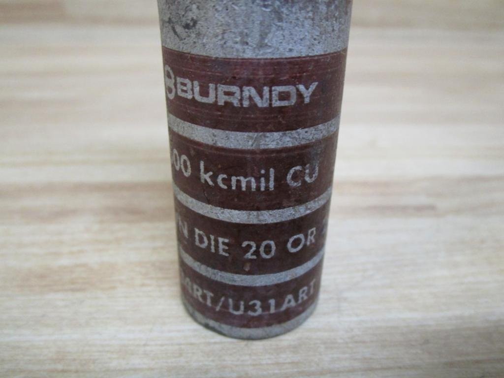 BURNDY YA342N 2 Holes, 500 MCM, CHAMFERED, Compression Lug, Copper, Long,