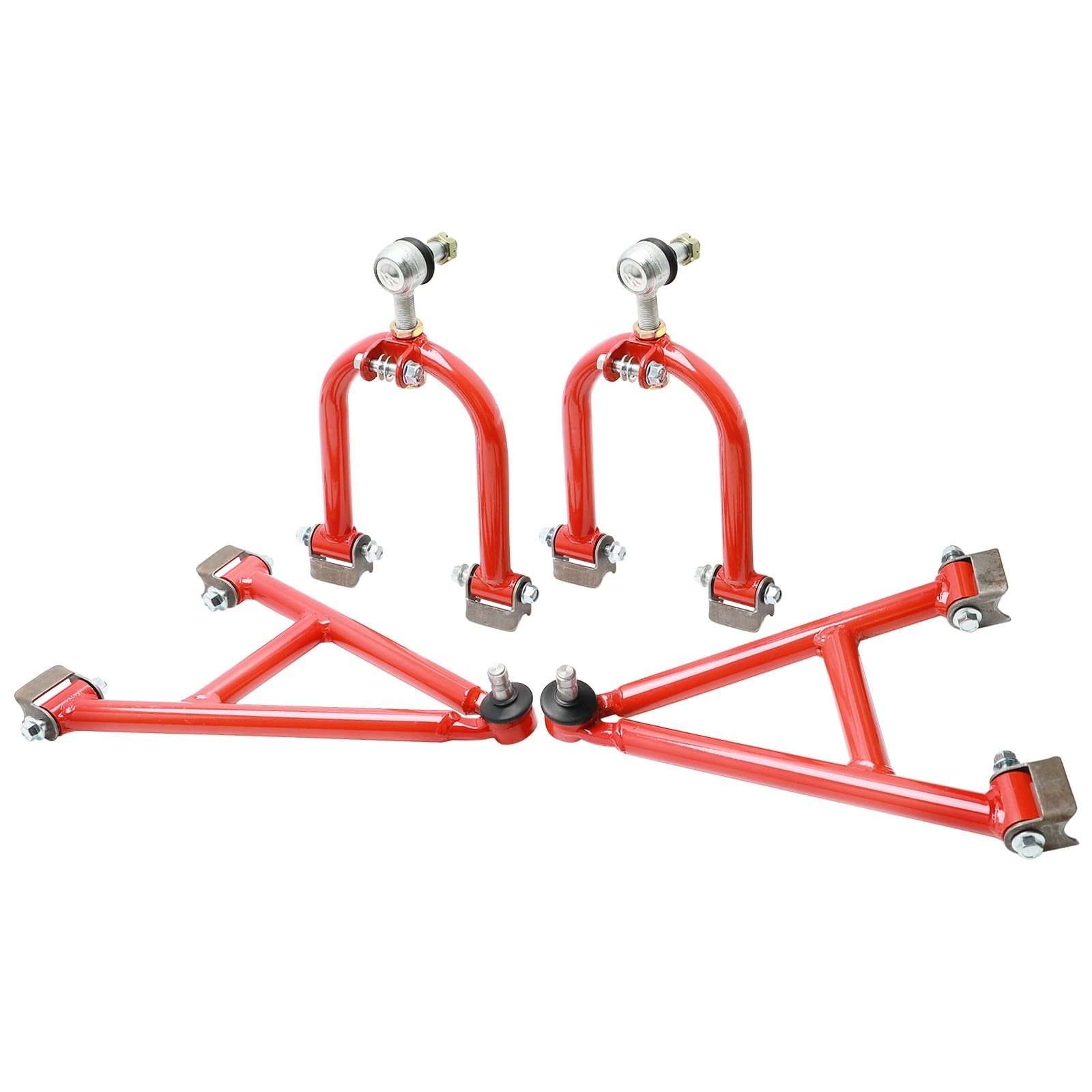 Front Shock Swing Arm Kit w/ Control Arms Tie Rods 4WD ATV UTV Go Kart Golf Cart