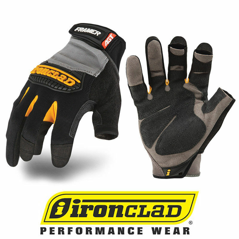 IronClad Framer FUG Fingerless Carpentry General Work Gloves – Select Size