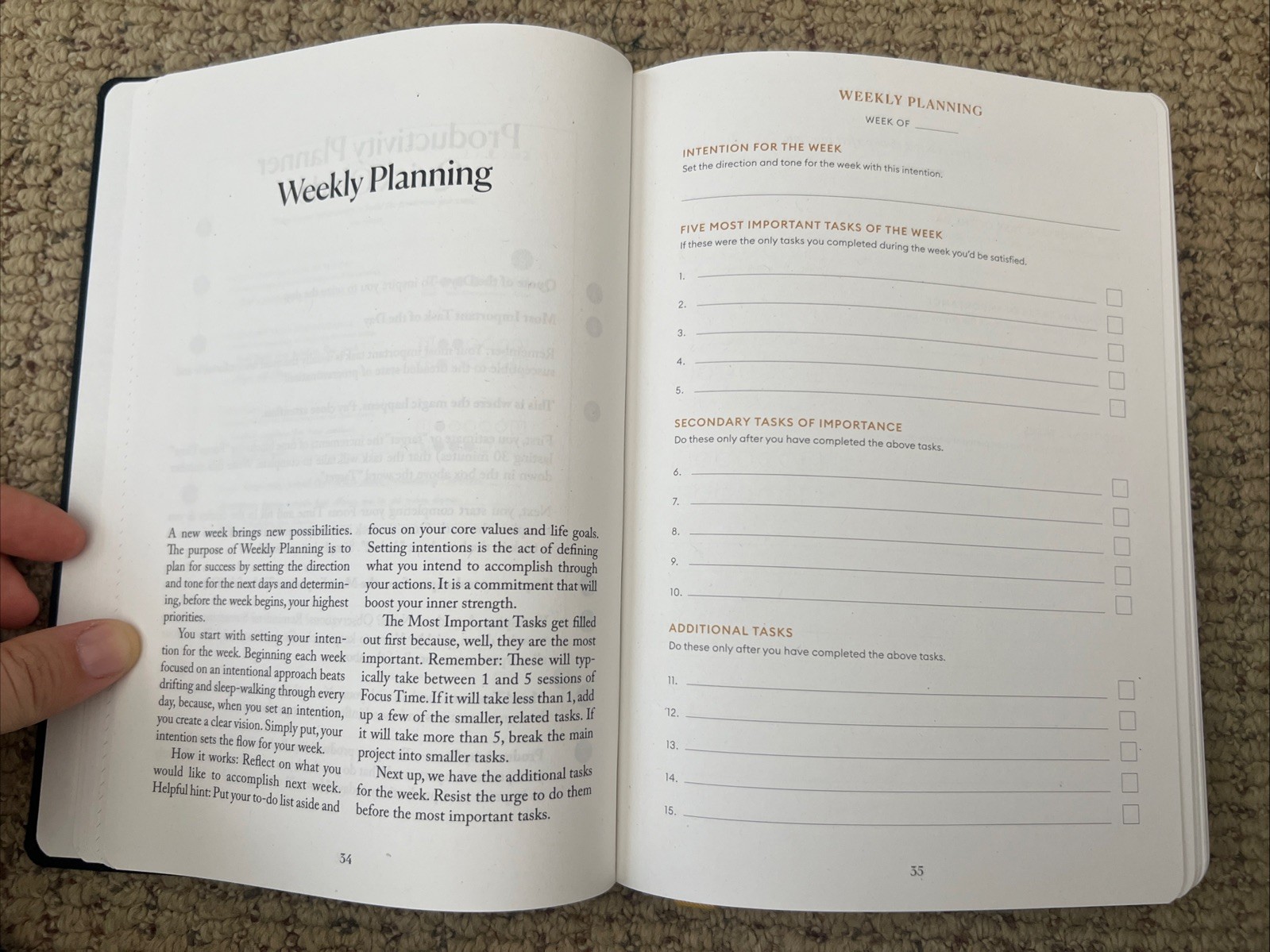 Intelligent Change 3-Month Productivity Planner Tools for Time Management