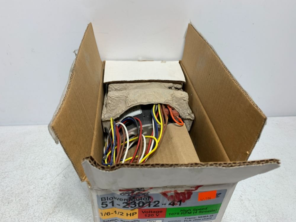 Protech 51-23012-41 Blower Motor 1/6-1/2 HP 120V 1075 RPM 4-Speed