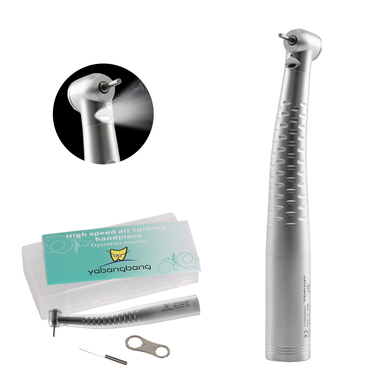 Dental Fiber Optic High Speed Handpiece / 4/6H LED Quick Coupler / Rotor