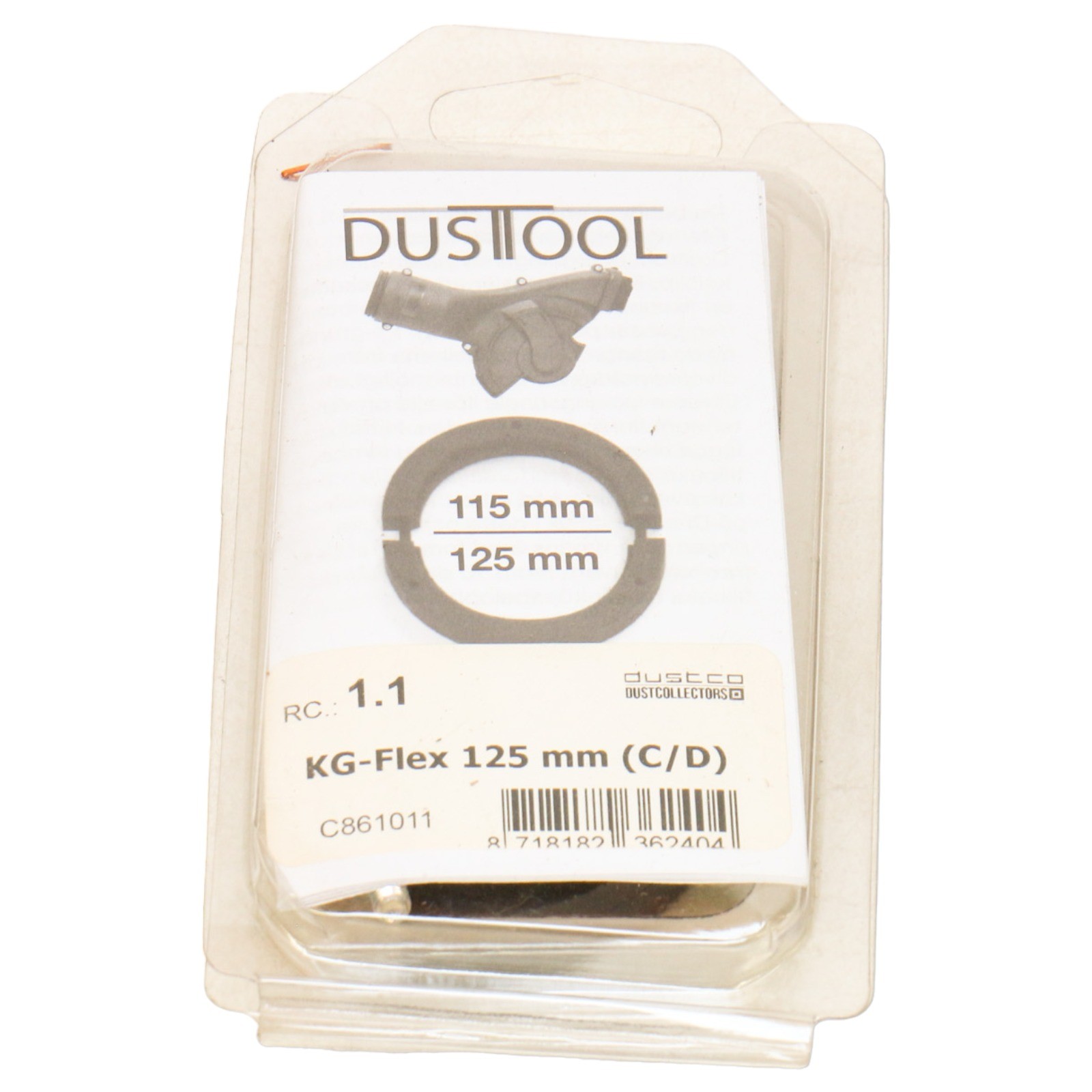 DUSTTOOL RC1.1 KG-flex 125mm, Dusttool Flex Rc1.1 Mounting Ring 125mm New in …