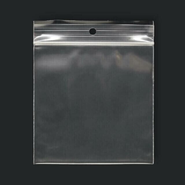 2Mil Hang Hole Top Lock Seal Bags Writable Reclosable Zip Plastic Parts Bag